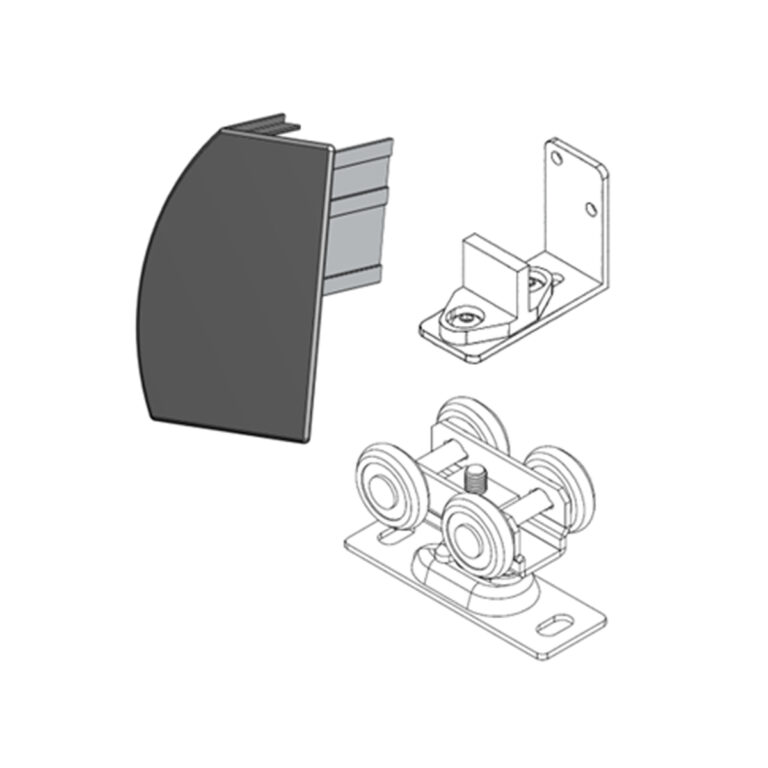ATW Track with Fascia Clear Anodized Aluminum Kit